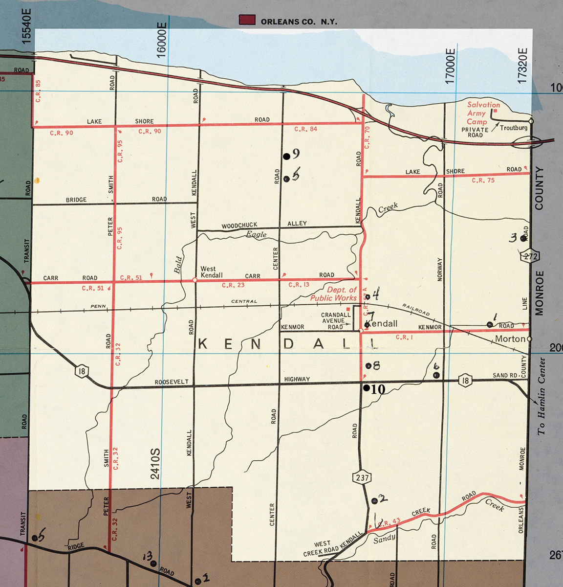 Town Of Kendall Map 